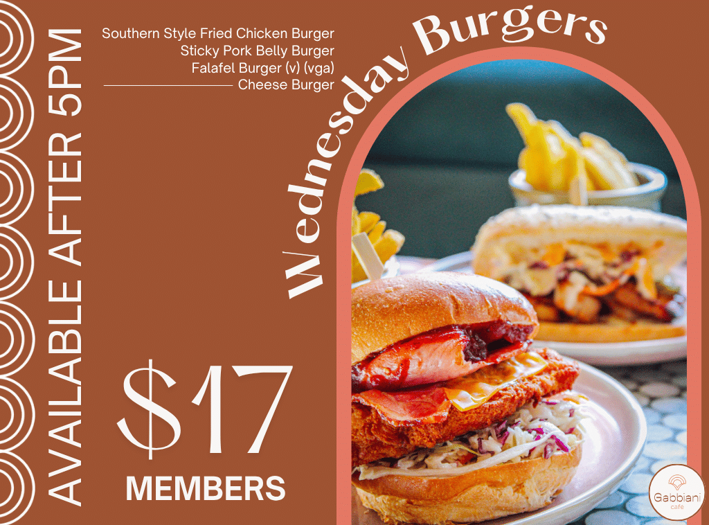 Gabbiani Nightly Specials Burger